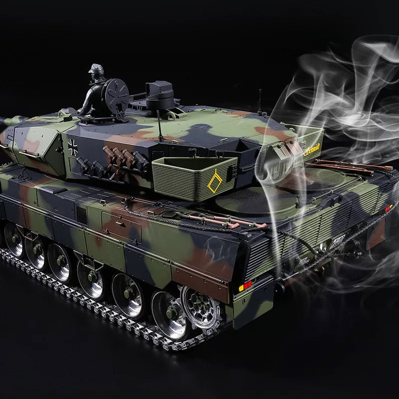 Heng Long RC Tank Metal Pro Version 1/16 2.4G German Leopard 2A6 3889-1 Metal Gear & Tracks 50% Off